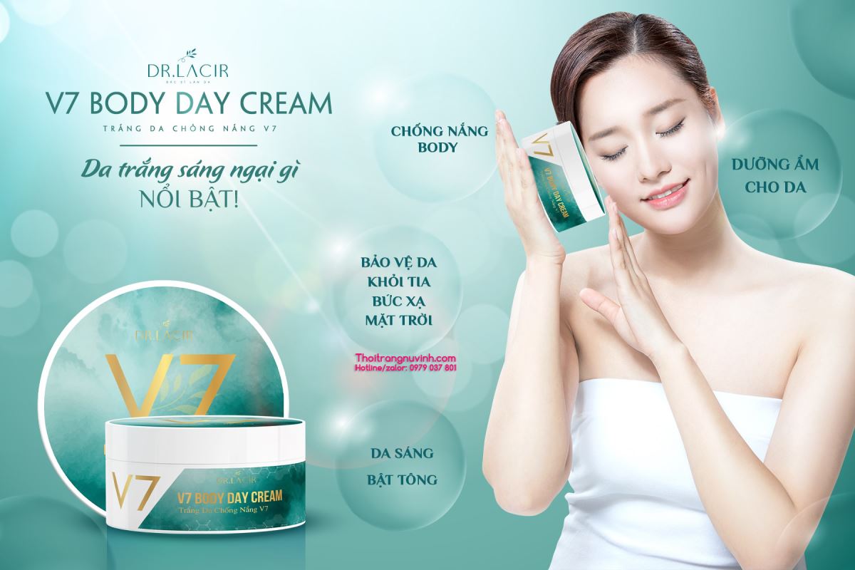 Kem body trắng da chống nắng Drlacir