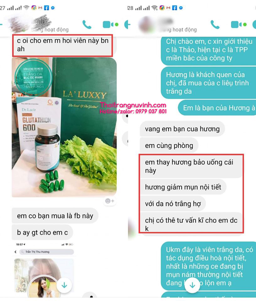 Review về viên uống Glutathione 600 Dr.Lacir