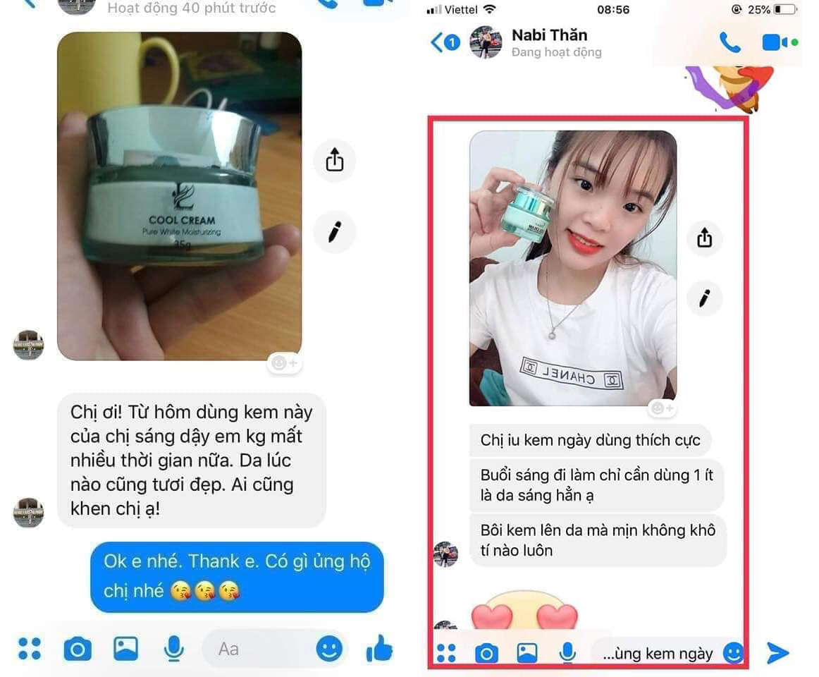 PHẢN HỒI KHÁCH SỬ DỤNG KEM FACE LẠNH COOL CREAM DR.LACIR