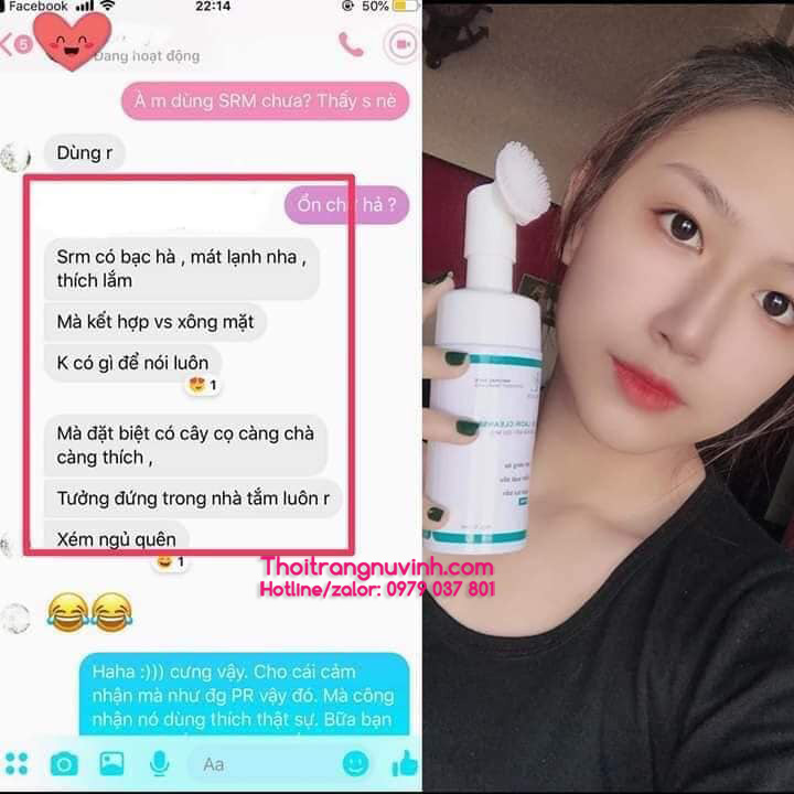 phản hồi khách sử dụng sữa rửa mặt drlacir cleanser kiềm dầu