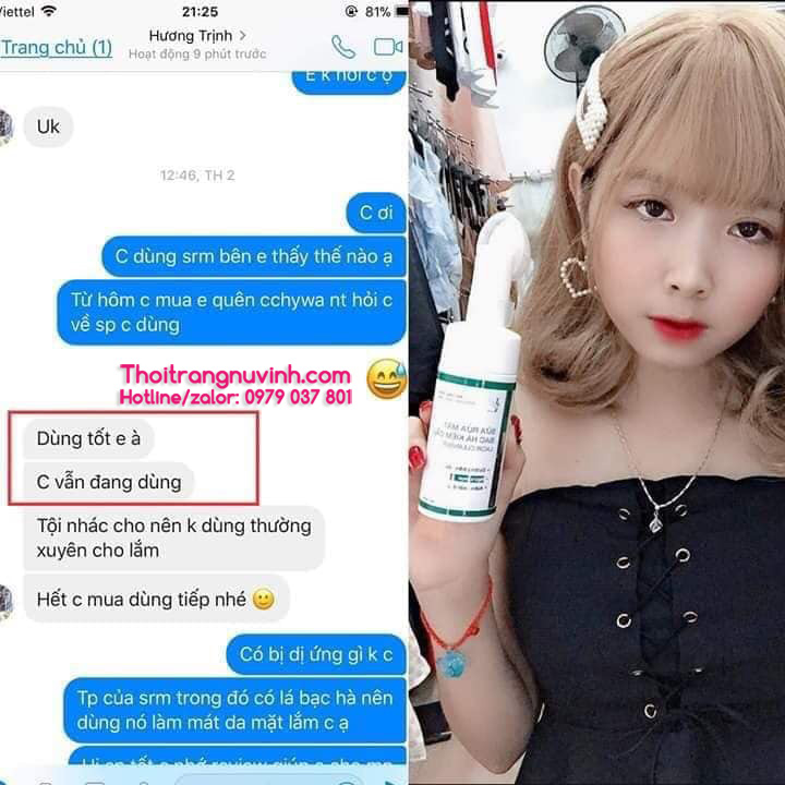 phản hồi khách sử dụng sữa rửa mặt drlacir cleanser kiềm dầu