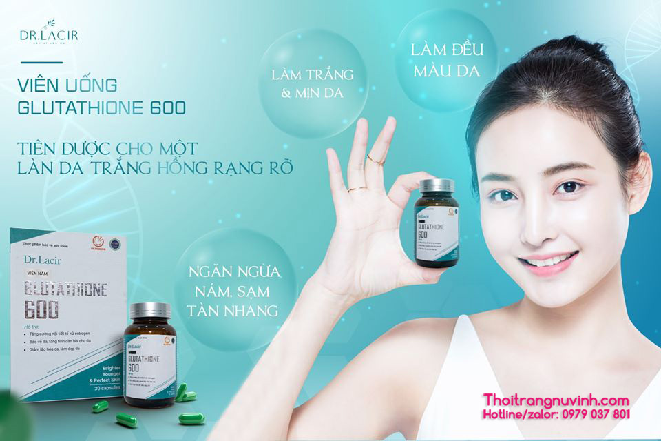 Viên uống Nám Glutathione 600 Dr.Lacir