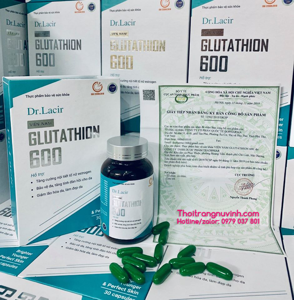 Viên uống nám trắng da Glutathione600 - LKD18