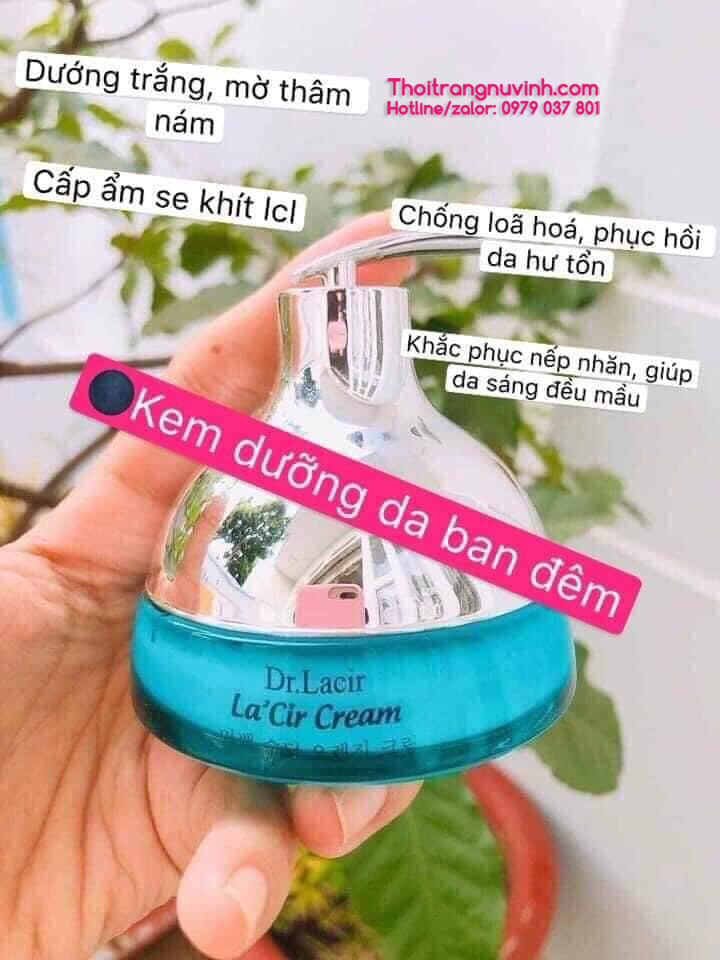 kem dưỡng trắng da ban đêm drlacir