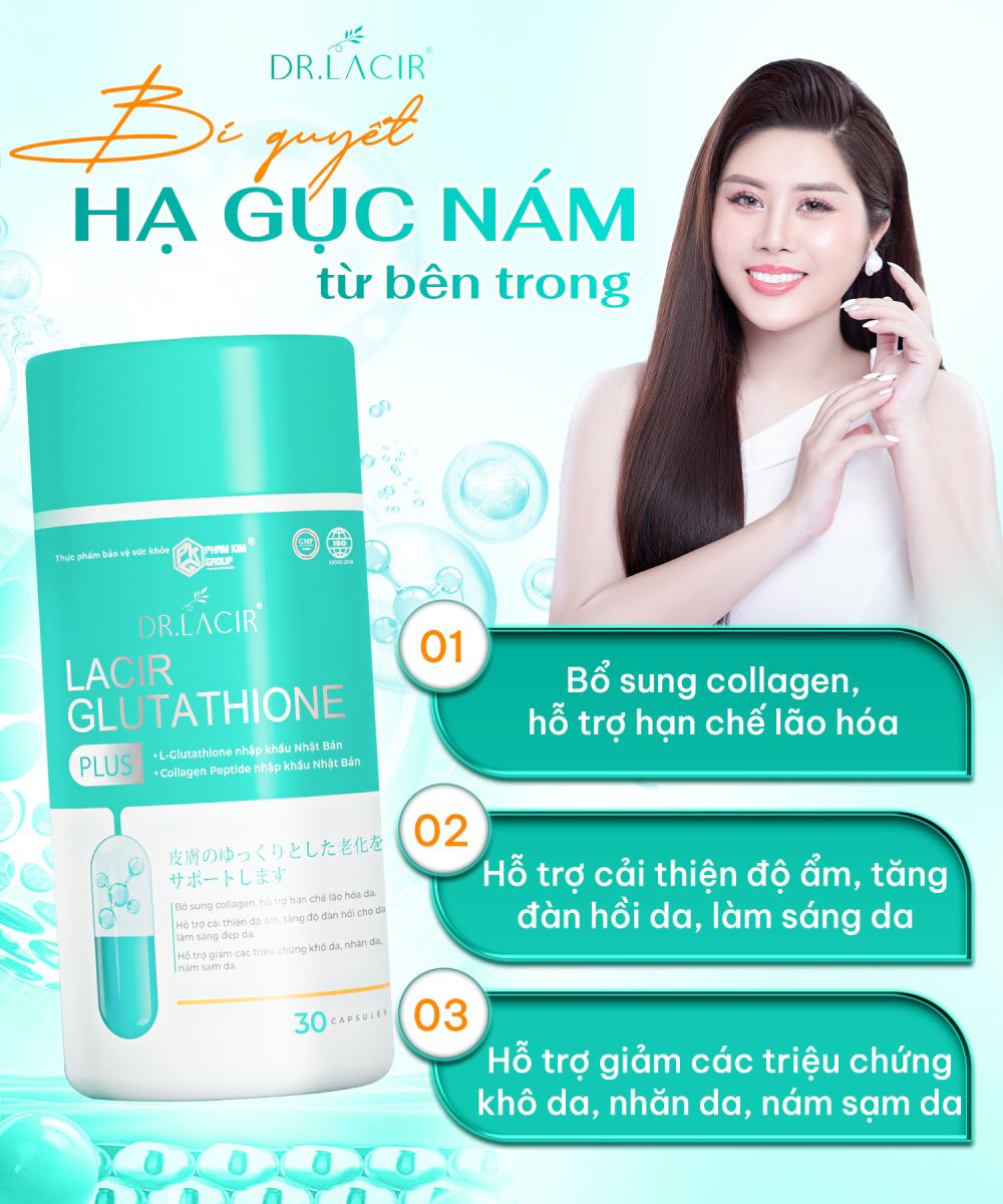 Viên Uống Lacir Glutathione Plus